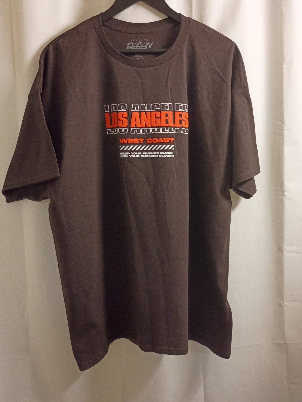 Los Angeles West Coast Graphic Tee - Brown